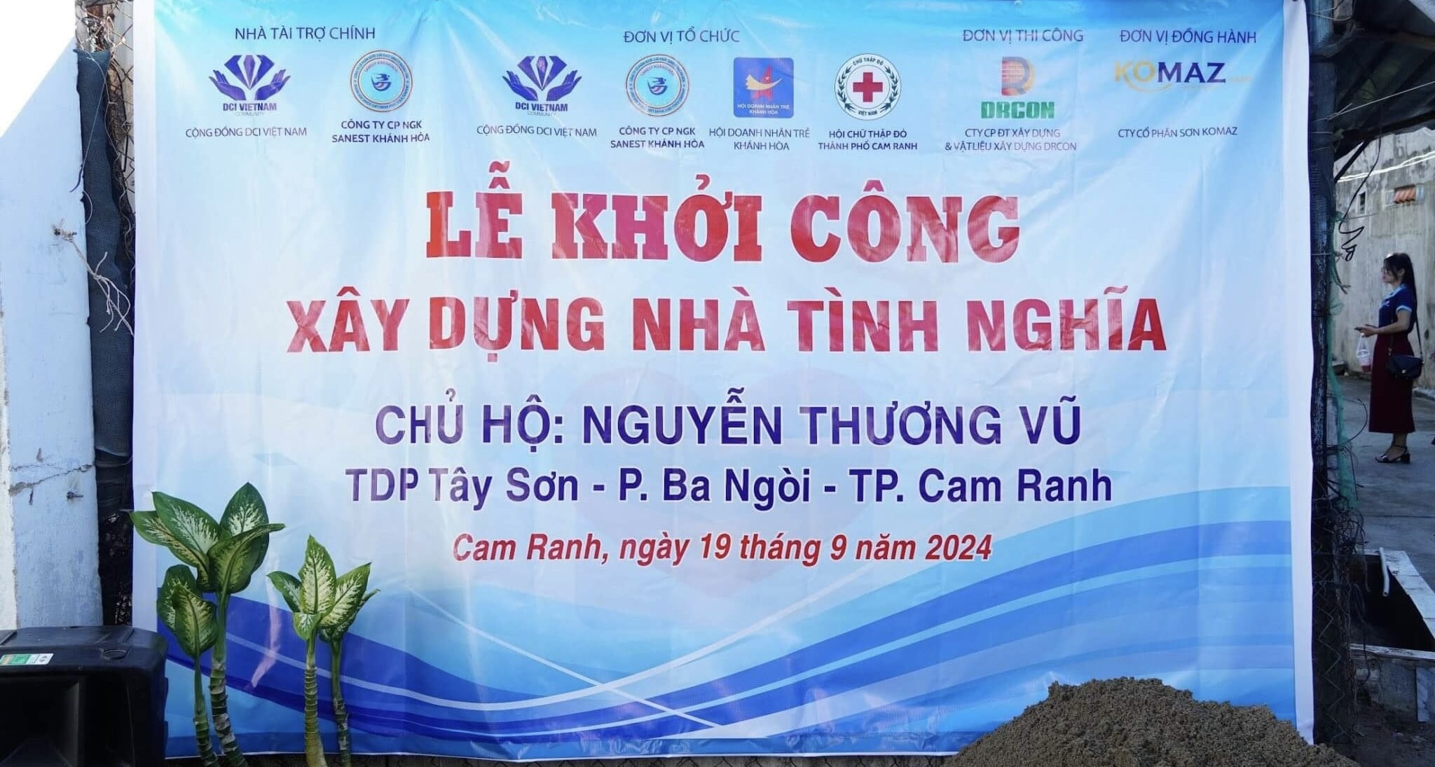 DRCON - Thành viên Hệ sinh thái Khởi Nghiệp Thực Tế tham gia Lễ khởi công Nhà Tình Nghĩa tại xã Vĩnh Thạnh - Khánh Hòa